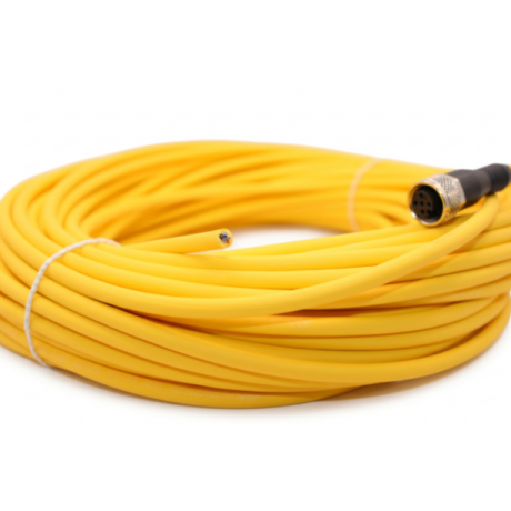 Cable Conector Pilz PSEN op cable axial M12 5-pole 30m M12 Hembra Recto 5 Polos, A-Coded, PUR Amarillo, 30 m Ref. 630297